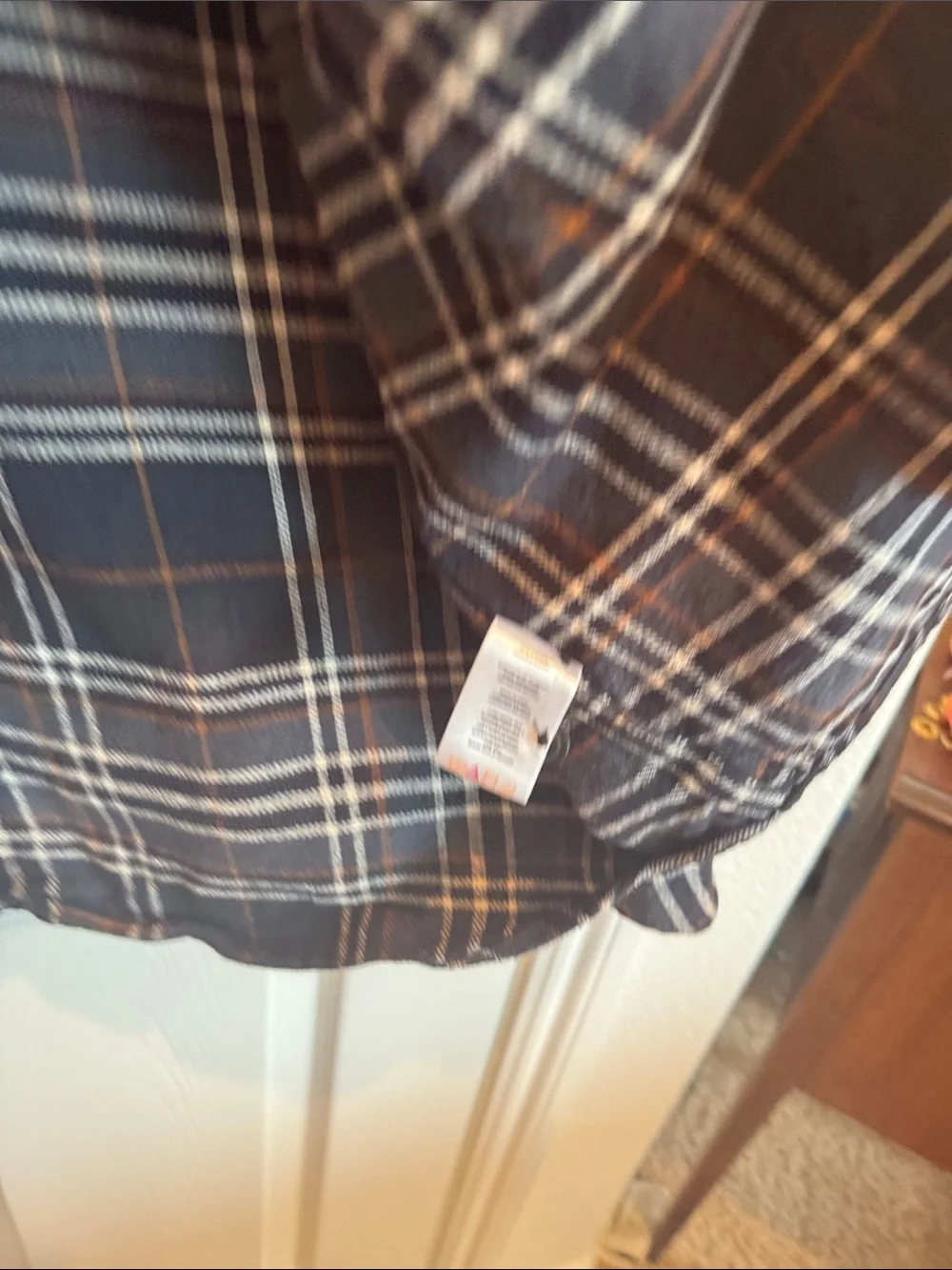 Wolverine Black and Cream Plaid Shirt Jacket